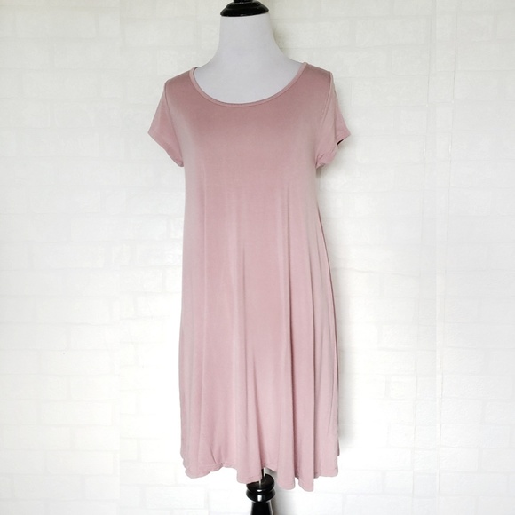 mauve swing dress